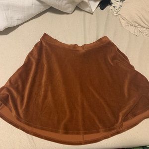 Faux Corduroy Skater Skirt